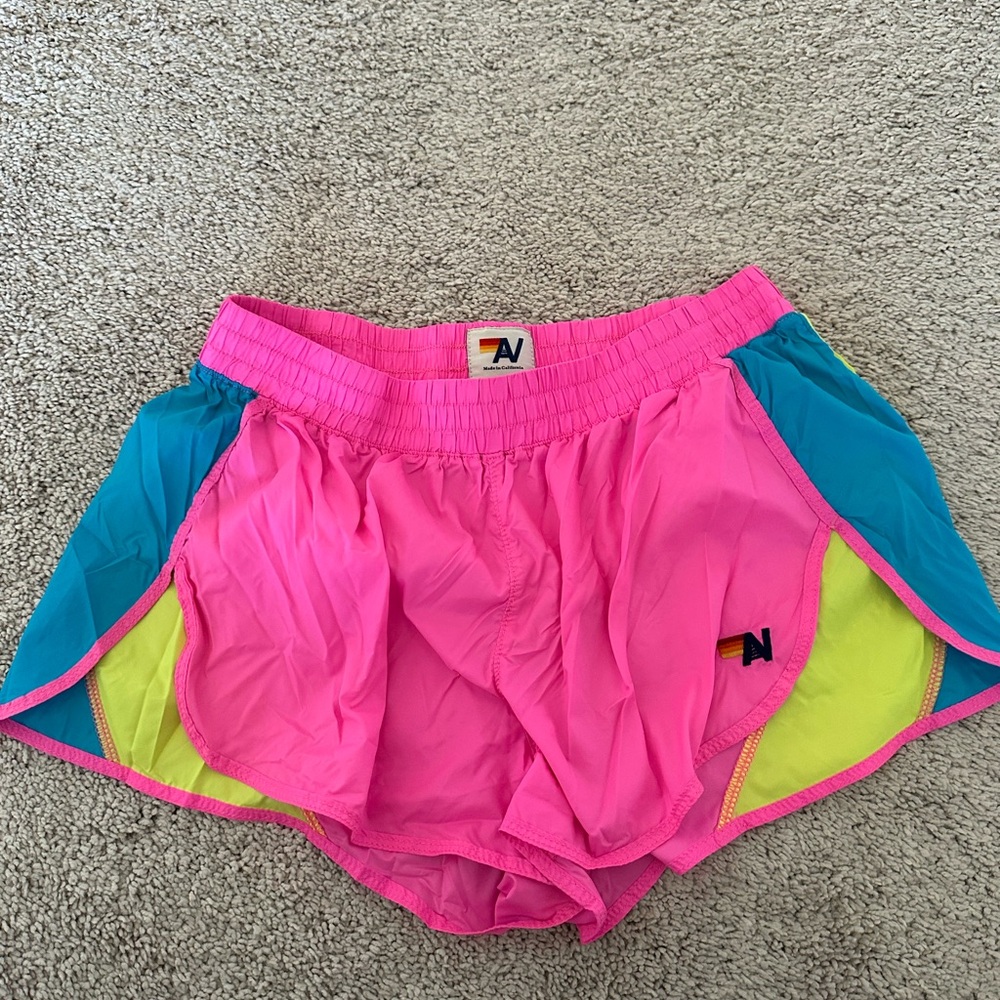 Aviator Nation running/athletic shorts, amazing colorway, super rare! Size Small